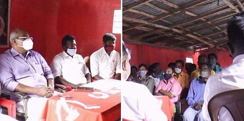 പി കെ എസിന്റെ നേതൃത്വത്തിൽ നടന്ന യോ​ഗം
