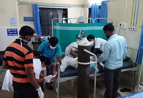 ശ്രീപദ് വൈ നായിക്ക് ആശുപത്രിയിൽ/ ചിത്രം: എഎൻഐ