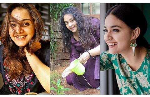മഞ്ജു, മീന, കീർത്തി/ ചിത്രം: ഇൻസ്റ്റ​ഗ്രാം