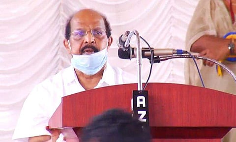 മന്ത്രി ജി സുധാകരന്‍ അധ്യക്ഷ പ്രസംഗത്തില്‍ / ഫെയ്‌സ്ബുക്ക് ചിത്രം