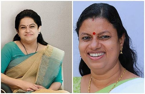 പത്മജ  വേണുഗോപാല്‍, ബിന്ദു കൃഷ്ണ
