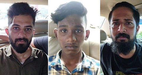 എംഡിഎംഎയുമായി പിടിയിലായ മൂന്നുപേര്‍