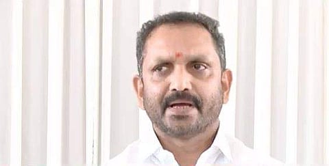 കെ സുരേന്ദ്രൻ മാധ്യമങ്ങളോട് സംസാരിക്കുന്നു/ ടെലിവിഷൻ ദൃശ്യം