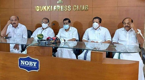 കേരള കോൺ​ഗ്രസ് നേതാക്കൾ വാർത്താസമ്മേളനം നടത്തുന്നു/ ഫയൽ
