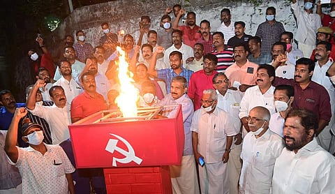 സിപിഎം പത്തനംതിട്ട ജില്ലാ സമ്മേളനത്തിന് തുടക്കമായപ്പോള്‍/ഫെയ്‌സ്ബുക്ക്‌