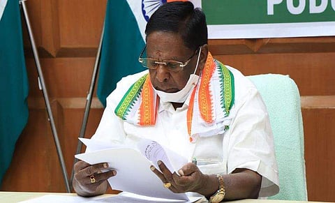 മുഖ്യമന്ത്രി നാരായണസാമി/ഫയൽ ചിത്രം