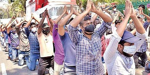 പിഎസ്‌സി റാങ്ക് പട്ടികയിലുള്ളവര്‍ സെക്രട്ടേറിയറ്റിന് മുന്‍പില്‍ നടത്തിയ സമരം/ ഫയല്‍ ചിത്രം