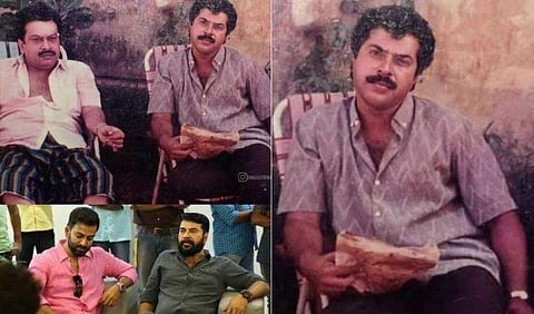 മമ്മൂട്ടി സുകുമാരനും പൃഥ്വിരാജിനുമൊപ്പം/ ഇന്‍സ്റ്റഗ്രാം