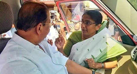 സുധാകരന്‍, ഷാനിമോള്‍ ഉസ്മാന്‍ / ഫയല്‍ ചിത്രം