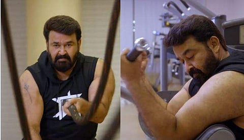 മോഹൻലാലിന്റെ വർക്കൗട്ട് വിഡിയോയിൽ നിന്ന്