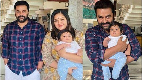 ഇന്ദ്രജിത്ത് മേഘ്നയ്ക്കും കുഞ്ഞിനുമൊപ്പം/ ഇൻസ്റ്റ​ഗ്രാം