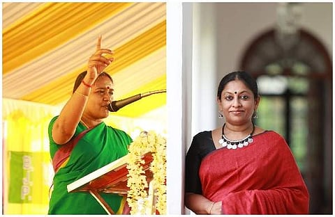ശോഭ സുരേന്ദ്രന്‍, കെ ആര്‍ മീര