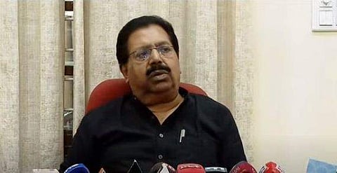 പി സി ചാക്കോയുടെ വാര്‍ത്താസമ്മേളനം / ടെലിവിഷന്‍ ചിത്രം