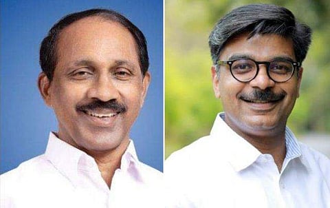 കെ ബാബു, മാത്യു കുഴല്‍നാടന്‍/ഫോട്ടോ: ഫെയ്‌സ്ബുക്ക്‌