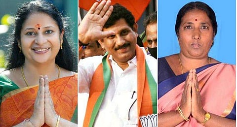 അഡ്വ. നിവേദിത, എന്‍ ഹരിദാസ്, ധനലക്ഷ്മി / ഫെയ്‌സ്ബുക്ക്‌