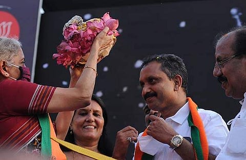 ബിജെപി സംസ്ഥാന അധ്യക്ഷന്‍ കെ സുരേന്ദ്രന്‍/ഫയല്‍