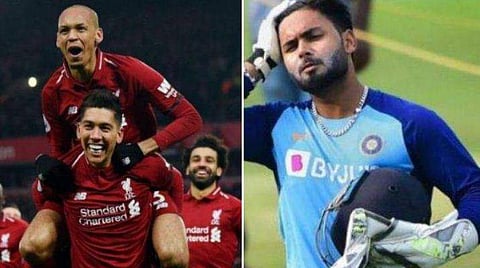 റിഷഭ് പന്ത്, ലിവര്‍പൂള്‍ താരങ്ങള്‍/ഫയല്‍ ചിത്രം