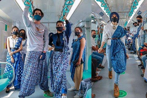 കൊച്ചി മെട്രോയിൽ നടന്ന ലൈവ് ഫാഷൻ ഷോ/ കെഎംആര്‍എല്‍ സാമൂഹ്യ മാധ്യമങ്ങളില്‍ പങ്കുവച്ച ചിത്രങ്ങള്‍