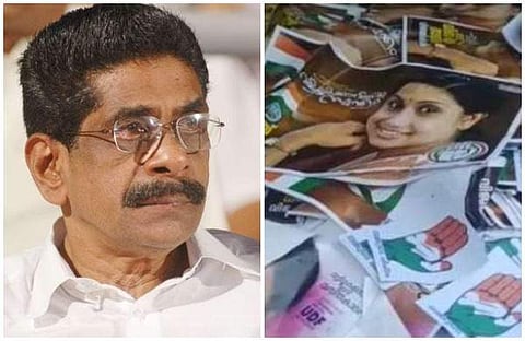 മുപ്പള്ളി രാമചന്ദ്രന്‍, ആക്രിക്കടയില്‍ കണ്ടെത്തിയ വീണ എസ് നായരുടെ പോസ്റ്ററുകള്‍