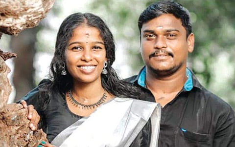 ശരത്ത് മോനും അഭിരാമിയും/ ഫേയ്സ്ബുക്ക്