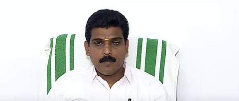 ബിജെപി തൃശൂര്‍ ജില്ലാ പ്രസിഡന്റ് കെ കെ അനീഷ് കുമാര്‍/ടെലിവിഷന്‍ ദൃശ്യം
