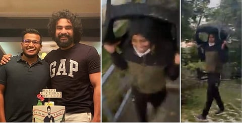ബേസിലും ടൊവിനോയും, കസേര തലയിൽ ചുമന്നുപോകുന്ന വിഡിയോയിൽ നിന്ന് / ഇൻസ്റ്റ​ഗ്രാം