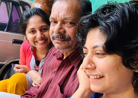 അഭയ ഹിരൺമയി അച്ഛനൊപ്പം/ ഇൻസ്റ്റ​ഗ്രാം