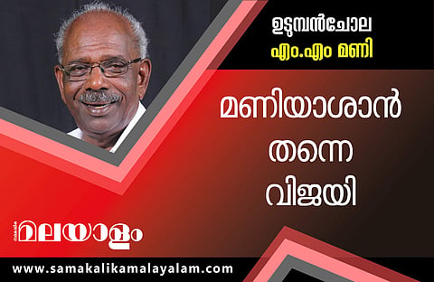 ഏലക്കാടുകള്‍ക്ക് ചുവപ്പ് നിറം, ഉടുമ്പന്‍ചോലയില്‍ മണിയാശാന്‍  തരംഗം; ലീഡ് 17,000 കടന്നു 
