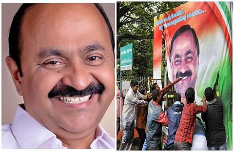 വി ഡി സതീശന്‍, കൊടിക്കുന്നില്‍ സുരേഷ് പങ്കുവച്ച ചിത്രം