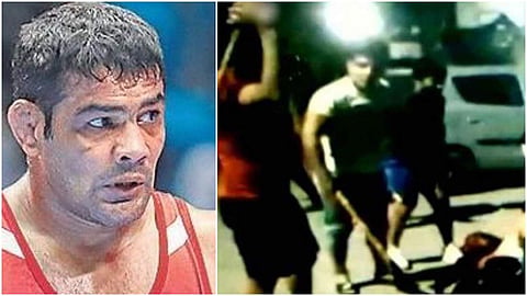സുശീല്‍കുമാര്‍ സാഗറിനെ മര്‍ദ്ദിക്കുന്ന വീഡിയോ ദൃശ്യം