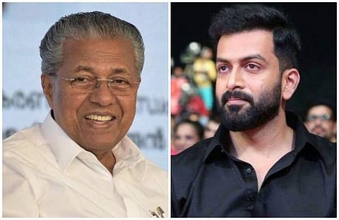 പിണറായി വിജയന്‍, പൃഥ്വിരാജ്‌