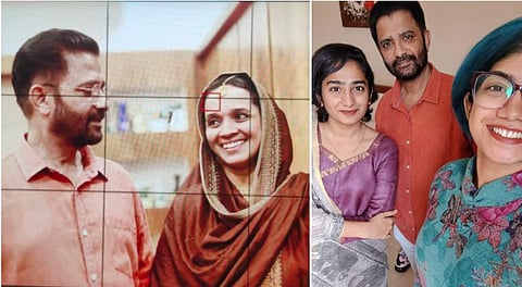 അനാർക്കലിയും ലക്ഷ്മിയും വാപ്പയുടെ വിവാഹ ചടങ്ങിൽ/ ഇൻസ്റ്റ​ഗ്രാം