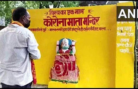 കോറോണ ദേവിക്ഷേത്രം ചിത്രം എഎന്‍ഐ
