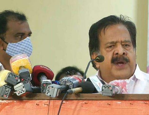 രമേശ് ചെന്നിത്തല പ്രസംഗിക്കുന്നു / ടെലിവിഷന്‍ ചിത്രം