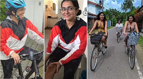 സൈക്കിളിൽ നിന്നു വീണ് പരുക്കേറ്റിരിക്കുന്ന പാർവതി, സുഹൃത്തുക്കൾക്കൊപ്പം റിമ/ ഇൻസ്റ്റ​ഗ്രാം