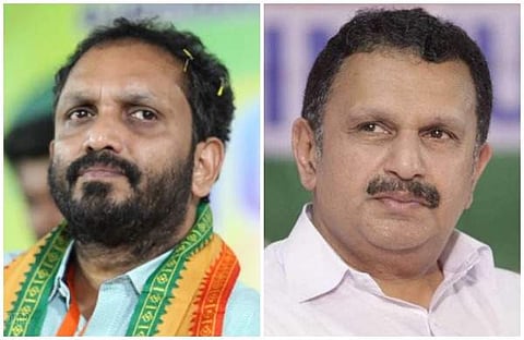കെ സുരേന്ദ്രന്‍, കെ മുരളീധരന്‍