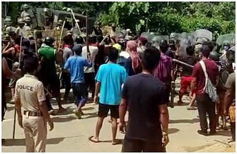 അസം-മിസോറം അതിര്‍ത്തിയില്‍ നടന്ന സംഘര്‍ഷം /പിടിഐ