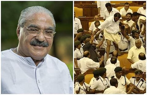 കെ എം മാണി, നിയമസഭയില്‍ നടന്ന കയ്യാങ്കളി
