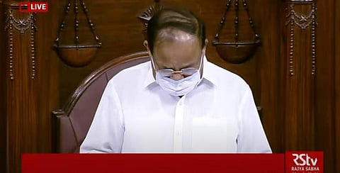 വെങ്കയ്യ നായിഡു രാജ്യസഭയില്‍ / എഎന്‍ഐ ചിത്രം