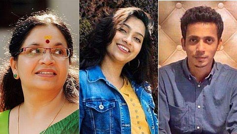ഭാ​ഗ്യലക്ഷ്മി, മാനസ, രഖിൽ/ ഫയൽ ചിത്രം