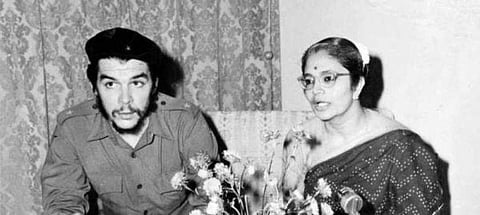 ചെ​ഗുവേര 1959ൽ ഇന്ത്യ സന്ദർശിച്ചപ്പോൾ ആകാശവാണിക്ക് നൽകിയ അഭിമുഖം. കെപി ഭാനുമതിയാണ് ചെ​ഗുവേരയുമായി അഭിമുഖം നടത്തിയത്