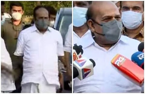 കോടിയേരി ബാലകൃഷ്ണന്‍ ധീരജിന്റെ വീട്ടില്‍/വീഡിയോ സ്‌ക്രീന്‍ഷോട്ട്‌