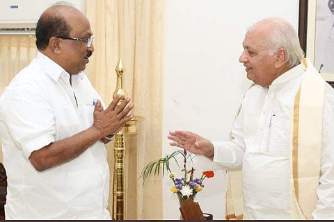 കെ വി തോമസും ​ഗവർണർ ആരിഫ് മുഹമ്മദ് ഖാനും/ ഫയൽ