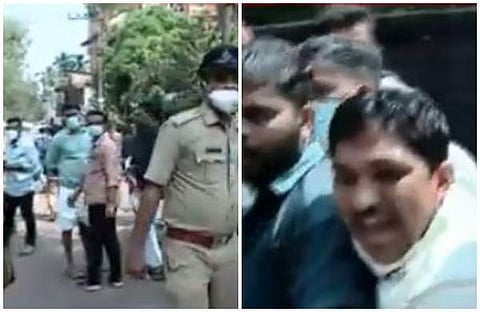 യൂത്ത് കോണ്‍ഗ്രസ് പ്രതിഷേധം/ടെലിവിഷന്‍ ദൃശ്യം