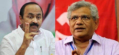 സതീശന്‍, യെച്ചൂരി/ ഫയല്‍ ചിത്രം
