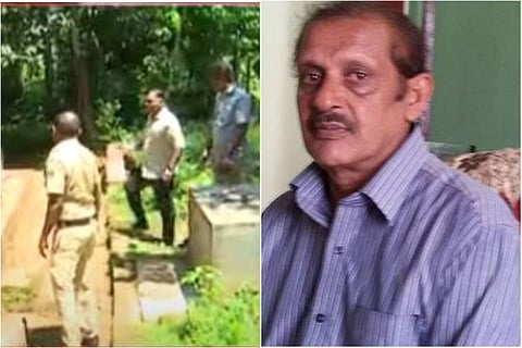 പൊലീസ് പരിശോധന നടത്തുന്നു, ഭഗവല്‍ സിങ്/ ടിവി ദൃശ്യം