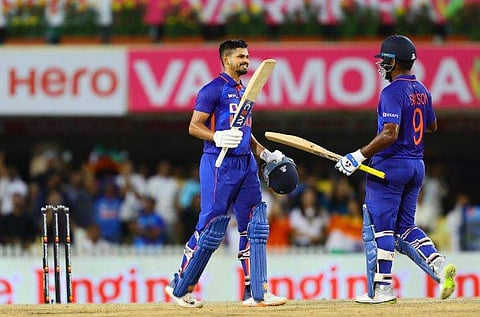 സഞ്ജു സാംസണ്‍, ശ്രേയസ് അയ്യര്‍/ഫോട്ടോ: ബിസിസിഐ, ട്വിറ്റര്‍
