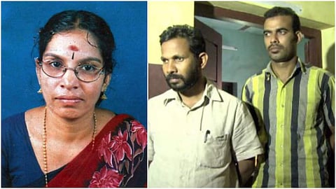 നിലമ്പൂര്‍ രാധ,  കേസിലെ പ്രതികൾ/ ടിവി ദൃശ്യം