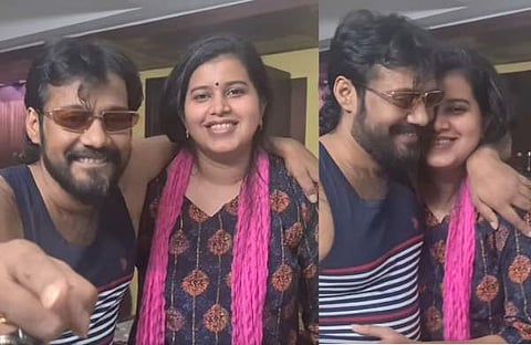 നടന്‍ ബാല ഭാര്യ എലിസബത്തിനൊപ്പം/ വിഡിയോ സ്‌ക്രീന്‍ഷോട്ട്