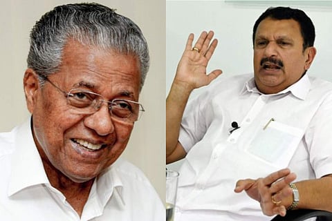 പിണറായി വിജയന്‍, കെ മുരളീധരന്‍/ ചിത്രം: ന്യൂ ഇന്‍ഡ്യന്‍ എക്‌സ്പ്രസ്‌